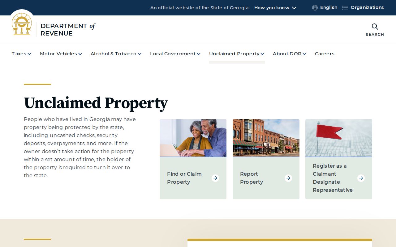 Forsyth County people search Georgia unclaimed property program