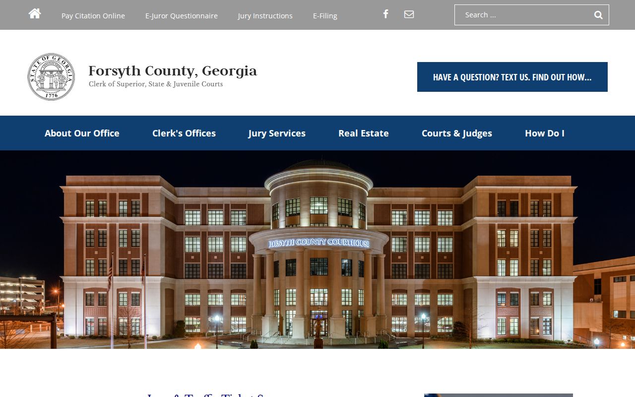 Forsyth County people search Superior Court Clerk records