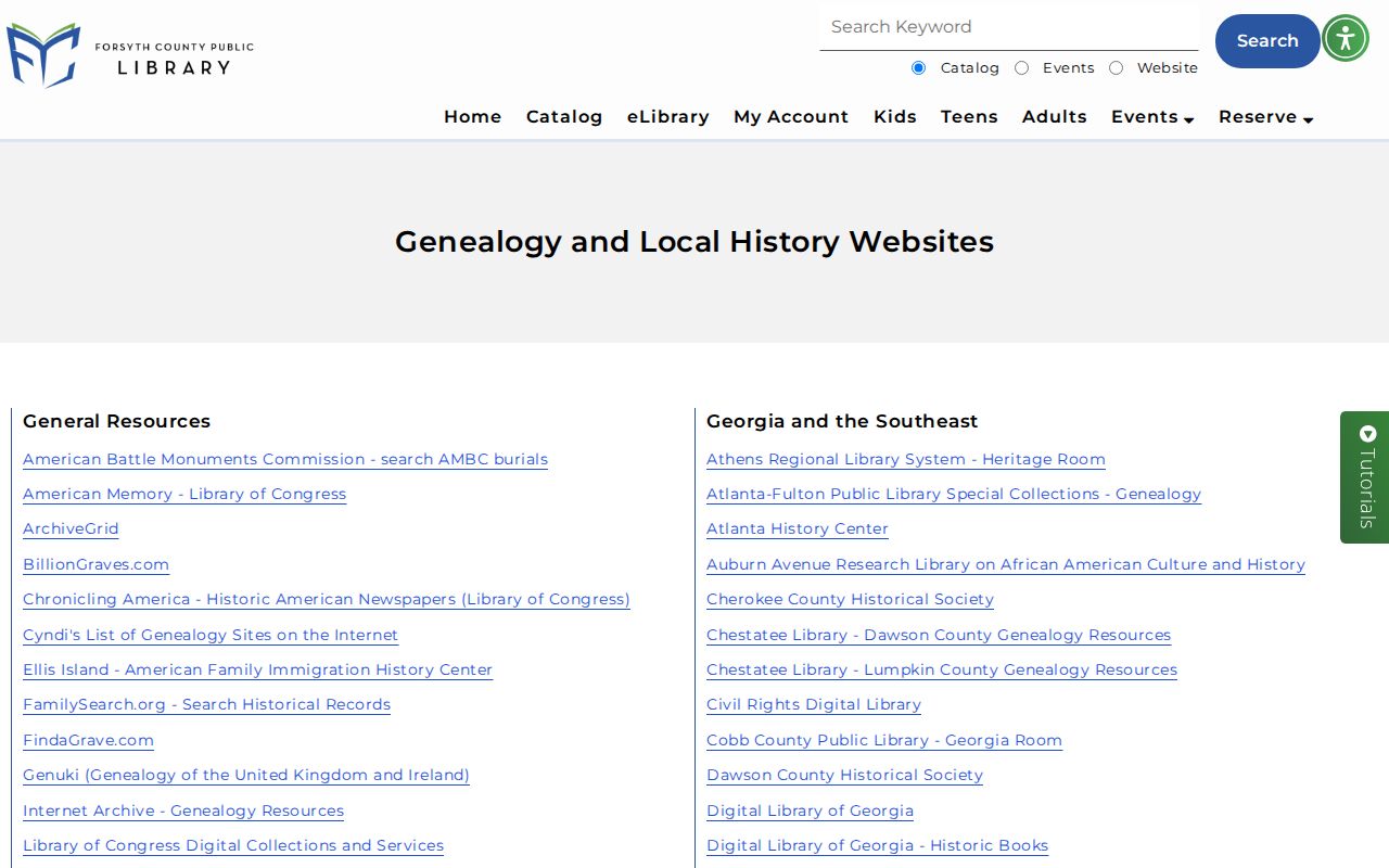 Forsyth County people directories in the library genealogy collection